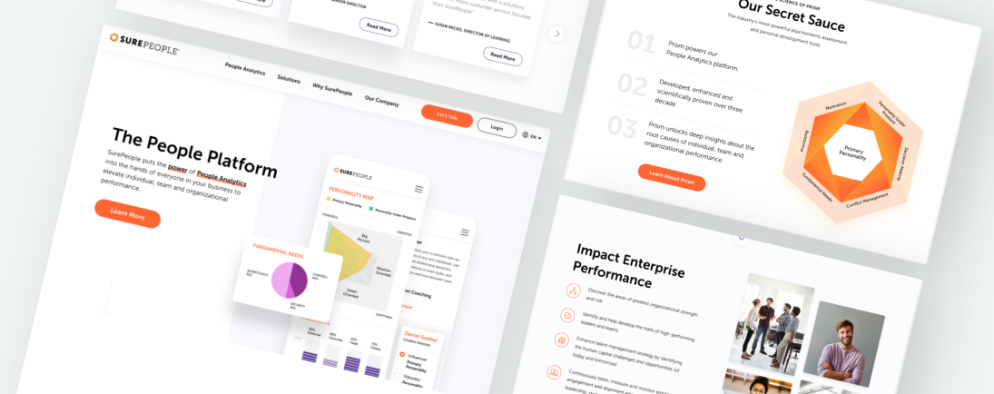 A clear value proposition on a landing page